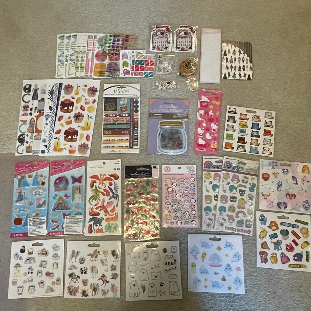 Planner sticker and stationery destash